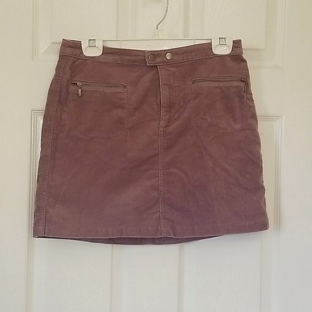 Corduroy mini skirt